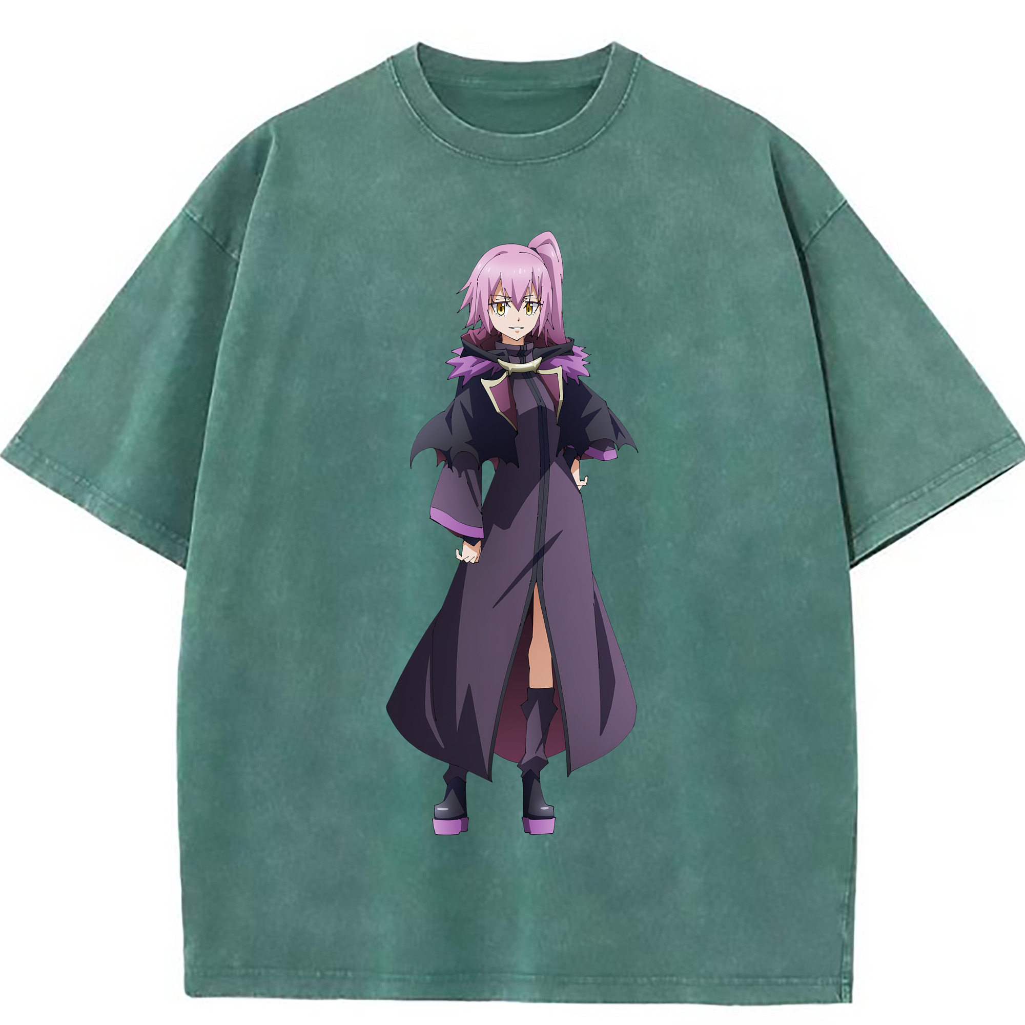 （画像用） 転スラ Regarding Reincarnated to Slime 綿100% ヴィンテージ風 半袖Tシャツ（フロントプリント）